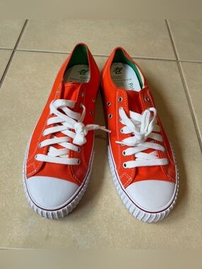PF Flyers Center Lo Orange Canvas Sneakers Men Size 12 / Women 13.5 PM14OL2H